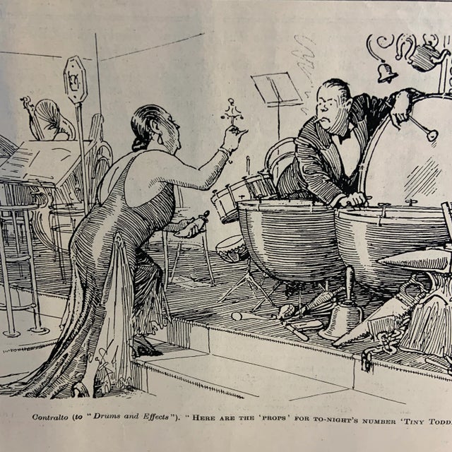 1936 Punch Magazine Cartoon Lewis Baumer Print For Sale - Image 4 of 5