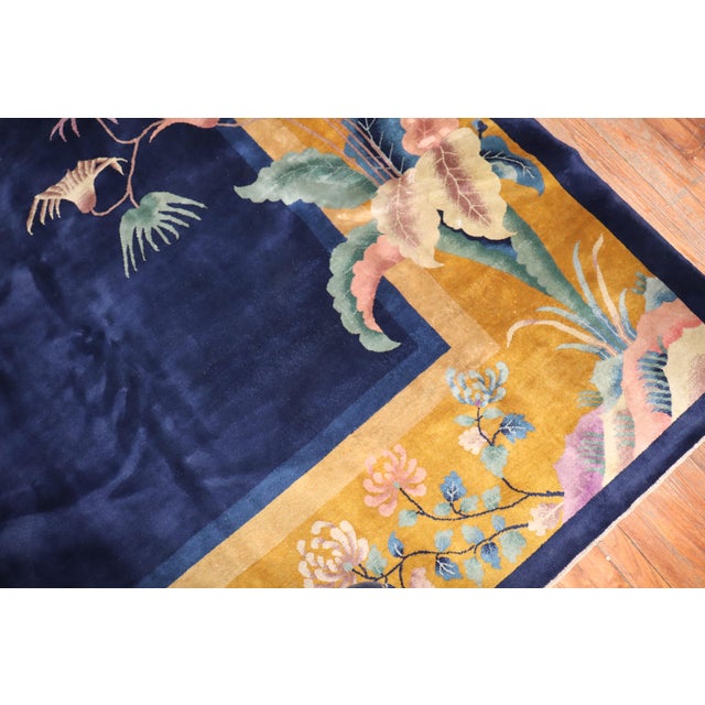1930s 1930s Art Deco Chinese Large Room Size Rug - 10'9" x 14'5" For Sale - Image 5 of 18