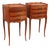 1960s Pair of French Louis XV Style Side Tables Nightstands For Sale