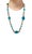 2010 Stephen Dweck Necklace Turquoise Nuggets Aqua Chalcedony 28” Bronze For Sale In Los Angeles - Image 6 of 9