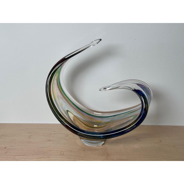 2000 - 2009 Poutini Basket Freeform by Hokitika Art Glass Studio, New Zealand For Sale - Image 5 of 11