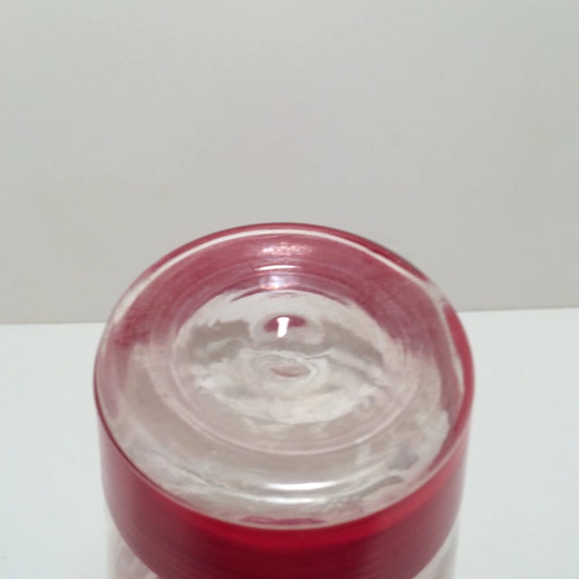 Vintage Glass Hand Painted Asian Vase With Birds For Sale In Sacramento - Image 6 of 12