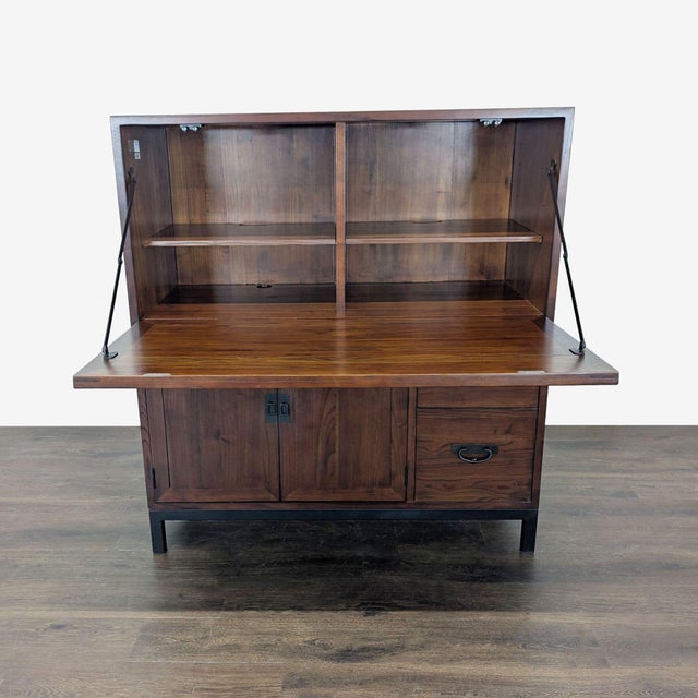Room & Board Room & Board by Maria Yee Sukiya Solid Wood Secretary Desk With Storage For Sale - Image 4 of 9
