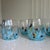 Contemporary Blue Mirage Multi White Crystal Handmade Italian Murano Drinking Glasses - Set of 6 For Sale - Image 3 of 7