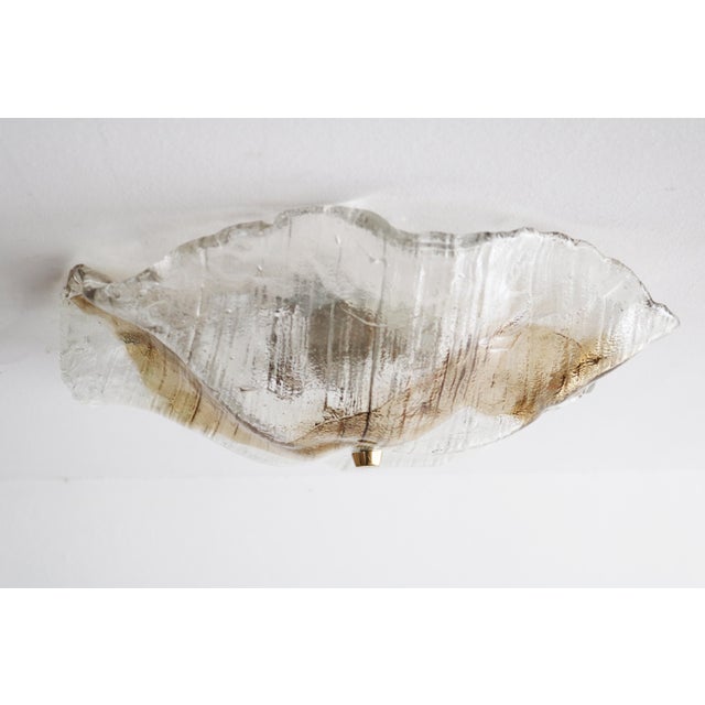 Large Vintage Flush Mount in Frosted Glass from Kalmar Franken Kg, 1960s For Sale - Image 10 of 10