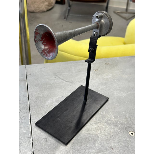 Red Collection of Mounted Vintage Car Horns For Sale - Image 8 of 18