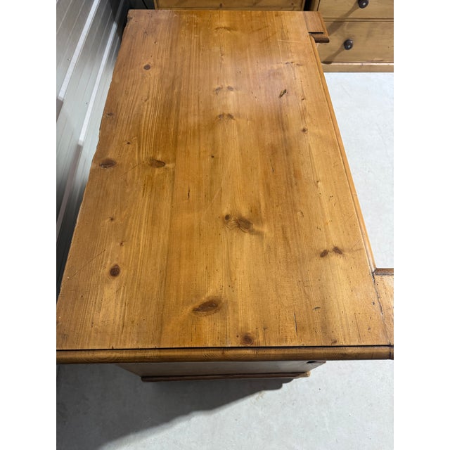Antique Pine Three Drawers - Chest of Drawers From England For Sale - Image 10 of 18