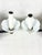 Black 1940s Mid-Century Ceramic & Metal Tole Floral Wall Sconces - A Pair For Sale - Image 8 of 11