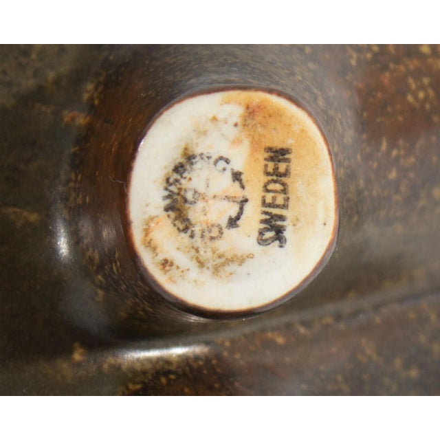 Stig Lindberg Gustavsberg Brown Ceramic Horse For Sale - Image 9 of 10