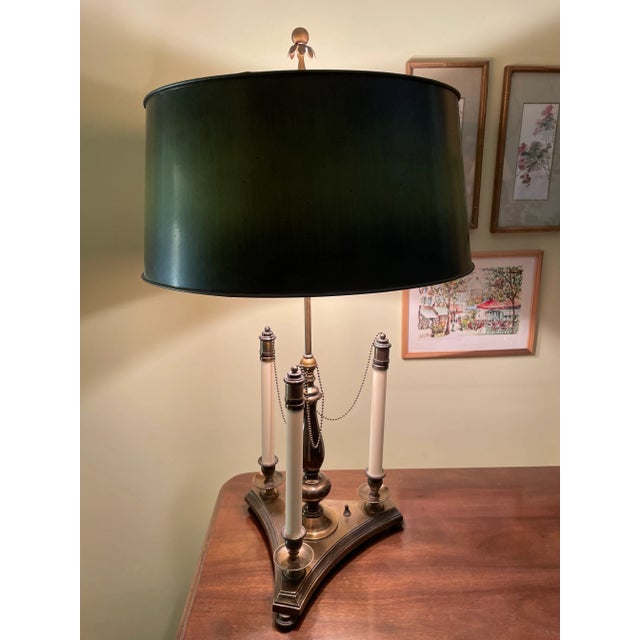 This gorgeous lamp is very versatile and can provide lighting in most any room. Its unique base provides added appeal. The...