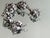 1940s Sterling Silver Floral Panel Bracelet With Repoussé Botanical Design For Sale In New York - Image 6 of 11