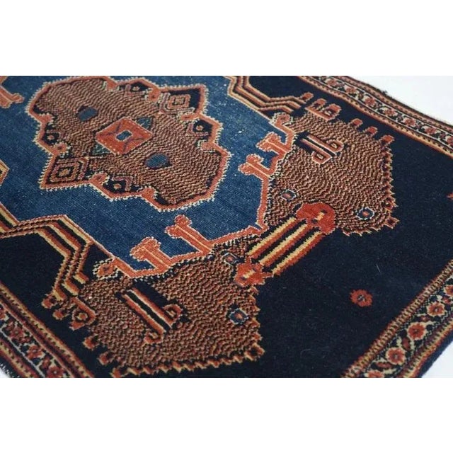Antique Senneh Rug 1'9'' x 2'10'' For Sale - Image 4 of 8