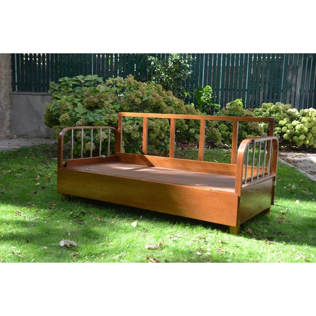 1930s Lounger Sofa H-215 by Jindrich Halabala for Up Zavody, 1930s For Sale - Image 5 of 15