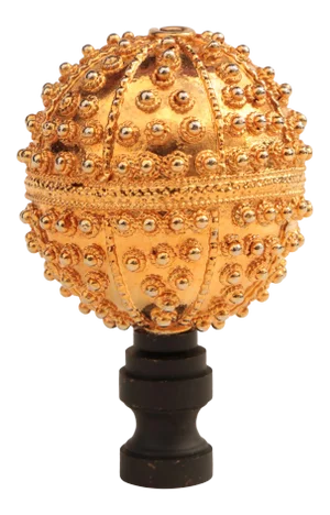 Tribal Studded Bead Lamp Finial