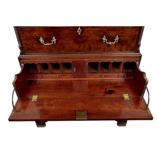 Wood Antique Georgian Mahogany Secretaire, 1800 For Sale - Image 7 of 11