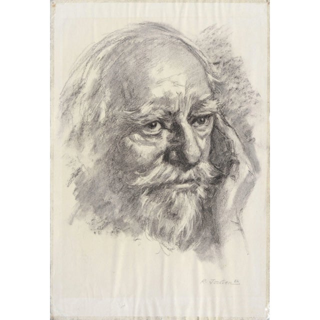 American Portrait of an Old Man by Ralph Edward Joosten For Sale - Image 3 of 6
