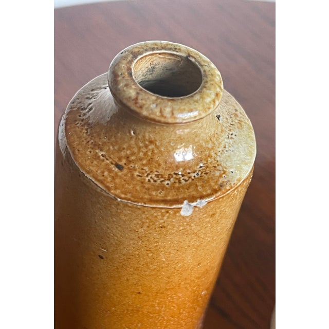 Pair of Victorian Cream-Glazed Stoneware Jars With Capacity Marks For Sale - Image 6 of 12