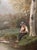 19th Century French Pastoral Oil Painting of Cow and Boy in Giltwood Frame For Sale - Image 4 of 11