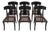 1980s Vintage Klismos Dining Chairs - Set of 6 For Sale