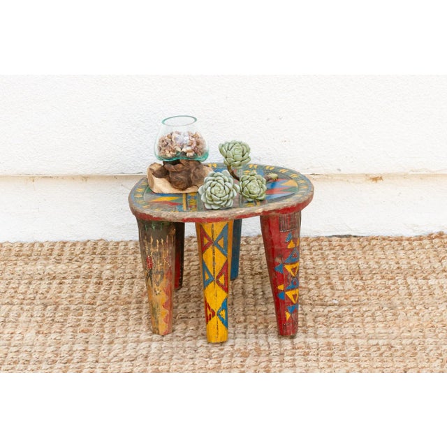 Antique Tribal Motif Nupe Stool For Sale - Image 9 of 9