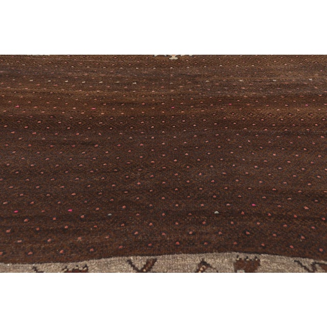 Mid 20th Century Vintage Turkish Oushak Rug, 05'01 X 10'00 For Sale - Image 5 of 10