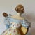 Herend Deryne (Mrs. Dery) Large 14” Porcelain Figure: Woman With Guitar/Mandolin (Blue Gown, Floral Motifs) Ligeti Early Mark, Vintage #5753 For Sale - Image 12 of 18