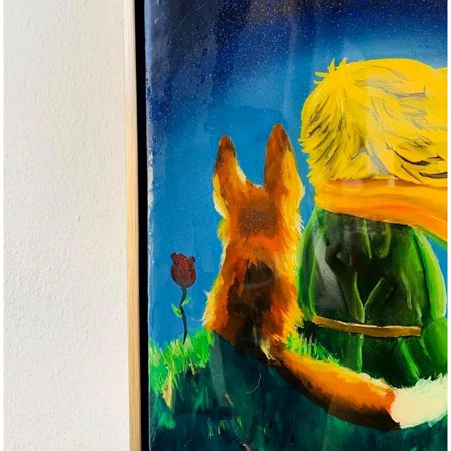 Original Framed Piece "And now here is my secret, a very simple secret: It is only with the heart that one can see...