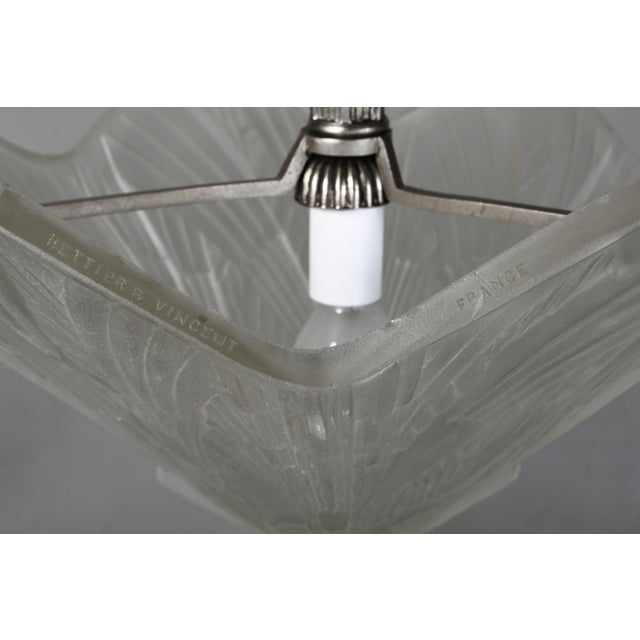 1930s Large French Art Deco Table Lamp by Hettier & Vincent France For Sale - Image 11 of 12