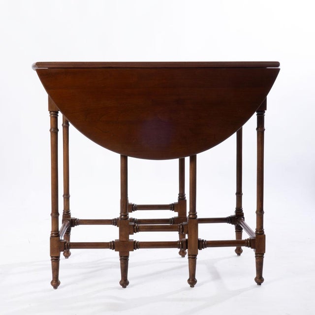 Brown Mid 20th Century Statton Drop-Leaf Gate Leg Table For Sale - Image 8 of 10