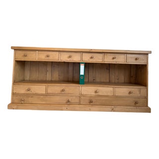Rustic Chest of Drawers in Softwood For Sale