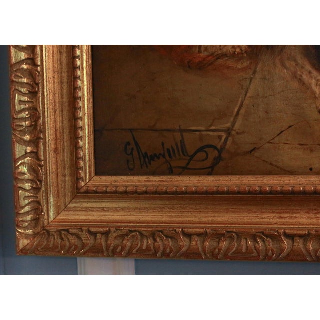 Victorian Mid-19th Century Oil on Canvas Painting of Dogs Asleep by George Armfield For Sale - Image 3 of 4