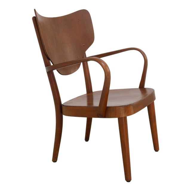 Danish Modern Armchair Model 2280 by Magnus Stephensen for Fritz Hansen, 1940s For Sale