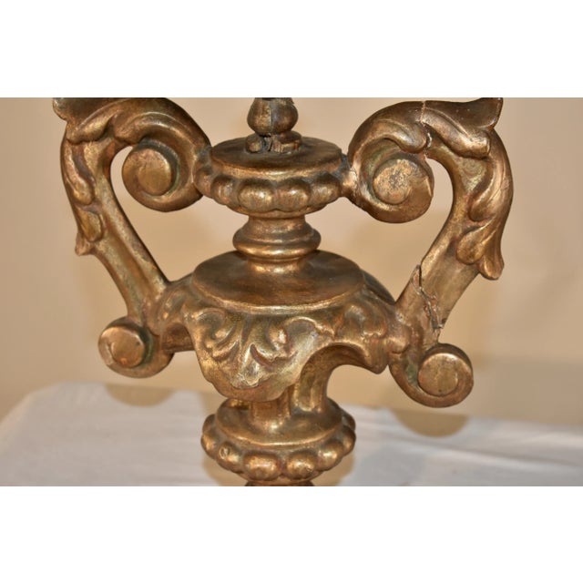 Late 18th Century Pair of 18th Century Italian Candlesticks For Sale - Image 5 of 10