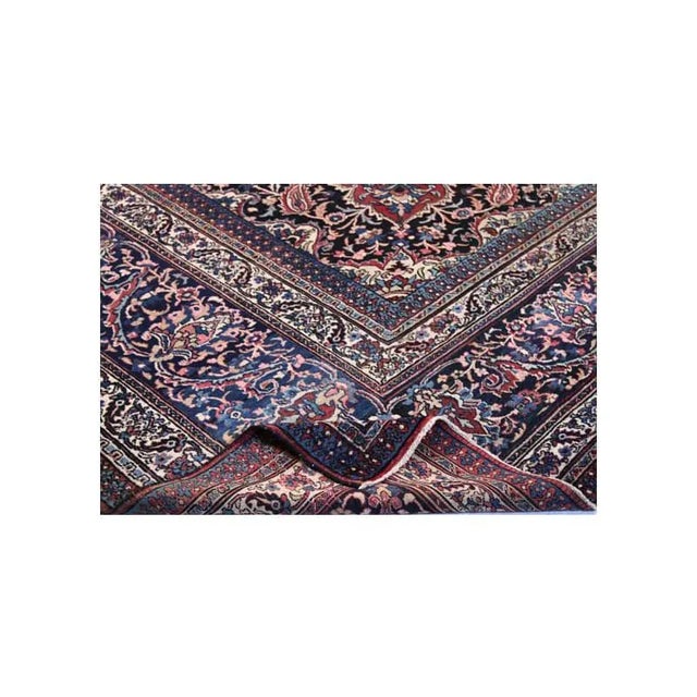 Traditional 1920s Persian Mashad Area Rug 12’0″ X 17’0″ For Sale - Image 3 of 7