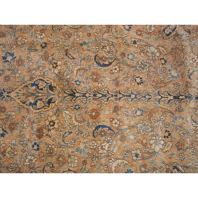 Intricate Antique Soft Color Persian Khorasan Room Size Area Rug 9'2" X 11'10" For Sale In New York - Image 6 of 6