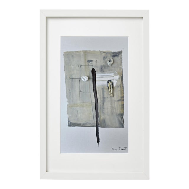 One-of-a-Kind Contemporary Abstract Original Neutral Color Palette Oil Painting / Earth Tones For Sale