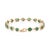 Metal Designer 6.13ct Mixed Cut Bezel Set Emerald Contemporary Bracelet in 14k Gold For Sale - Image 7 of 18