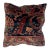 Pillow W/Antique Persian Sarouk Rug Fragment , 1'5" X 1'5" For Sale