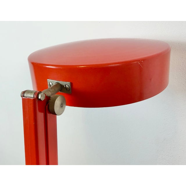 Vintage Adjustable Red Table Lamp, 1970s For Sale - Image 15 of 18