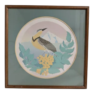 Denise Harris Hand Embellished Signed and Framed Lithograph