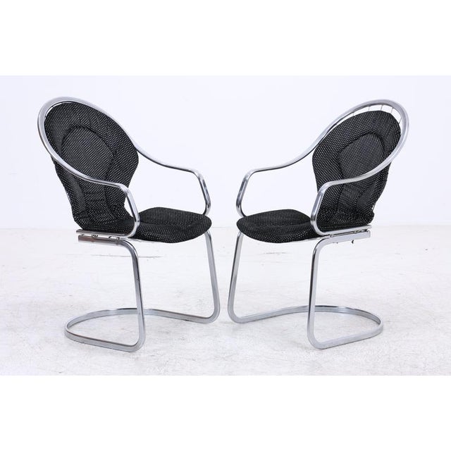 Vintage Cantilever Chairs in Chrome by Gastone Rinaldi, Set of 2 For Sale - Image 18 of 18