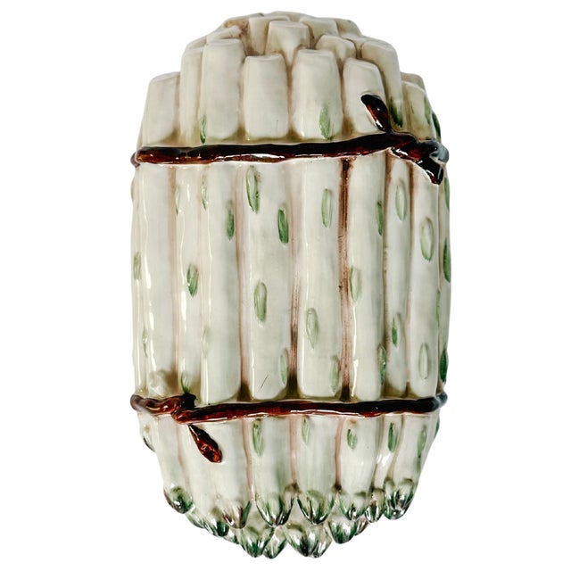 Vintage Italian Majolica Asparagus Lidded Tureen For Sale In San Diego - Image 6 of 9