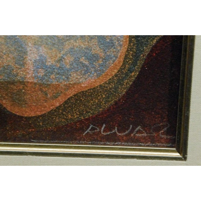 Sunol Alvar "Bookcover" Hand Signed Not Numbered Custom Framed For Sale - Image 4 of 5