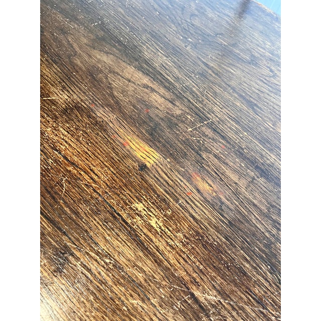 Brown Vintage Oak Coffee Table with Two Drawers, 1980s For Sale - Image 8 of 10
