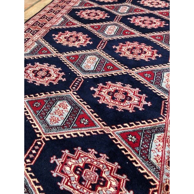 Asian Antique Vintage Persian Hamadan Rug For Sale - Image 3 of 8