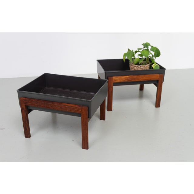 Mid-Century Danish Santos Rosewood Planters, 1960s, Set of 2 For Sale - Image 4 of 18