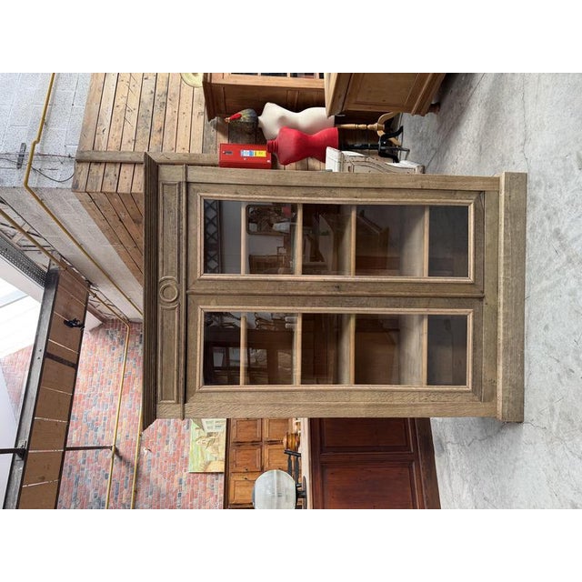 Late 19th Century Oak Display Cabinet For Sale - Image 4 of 13