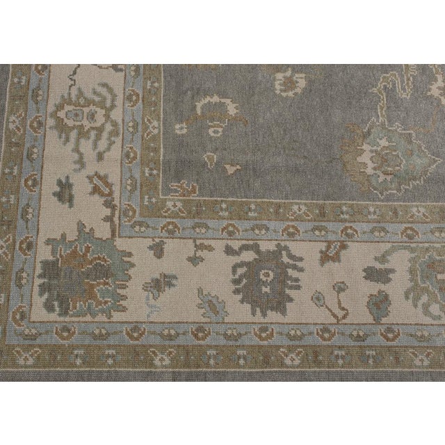 Turkish Oushak Rug 9' x 12'4" For Sale In Houston - Image 6 of 10