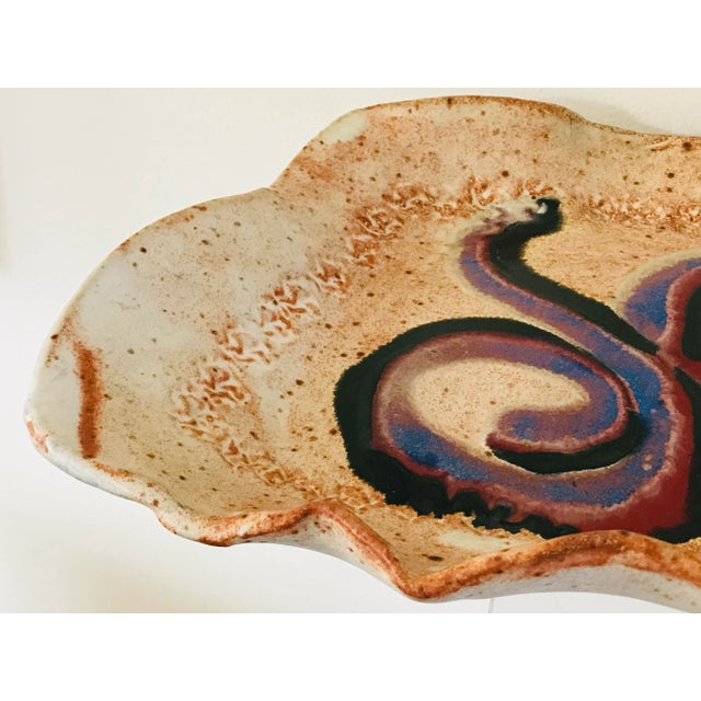 70’s California Studio Pottery Tray For Sale - Image 4 of 12