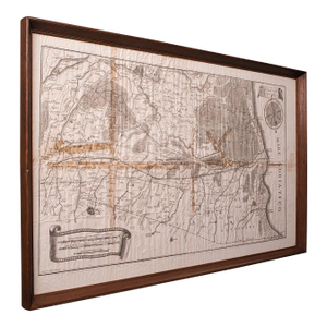 Antique Italian Region Map, Framed Cartography, 18th Century, Emilia Romagna